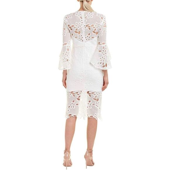 Bardot Women's Indra Ivory Crochet Lace Midi Dress - Picture 13 of 13
